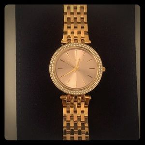 Michael Kors Gold-Tone Glitz Darci Watch